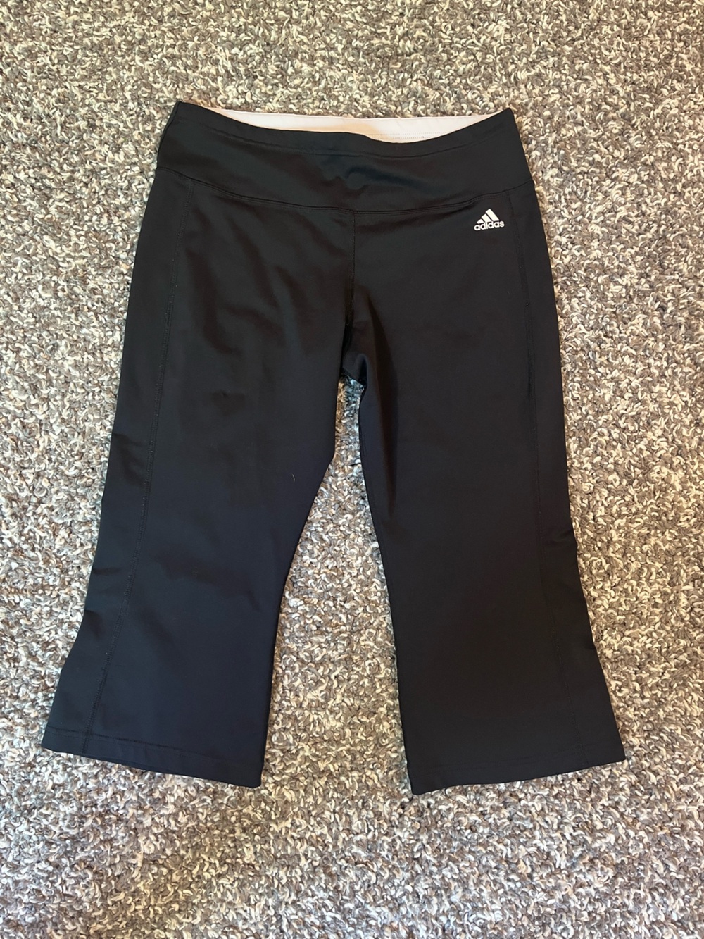 adidas Black Women's Capri Athletic Leggings